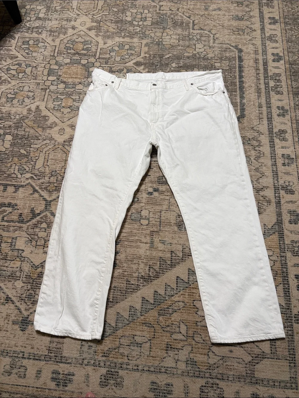Polo Ralph Lauren Hampton straight Hudson white denim. 44/30